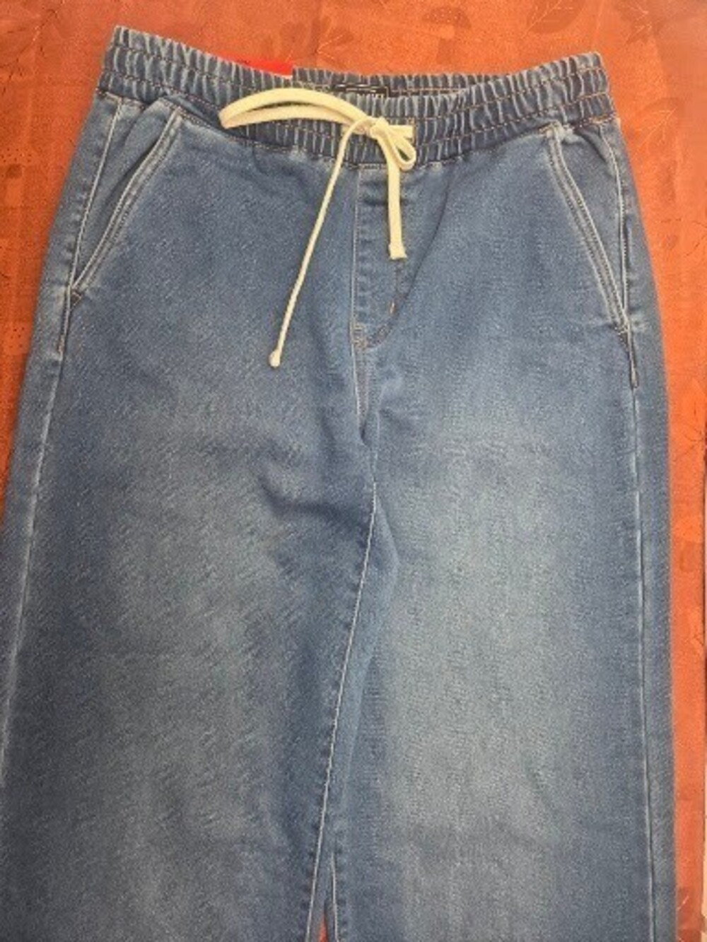 Bench The Denim Sweatpant Wide Leg Pants Women Light Wash M NWT